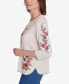 Фото #4 товара Harvest Moon Women's Paisley Floral Top with Detachable Necklace