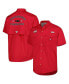 ფოტო #2 პროდუქტის Men's Scarlet Ohio State Buckeyes Bonehead Button-Up Shirt