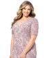 Plus Size Soutache Lace Sheath Dress