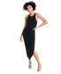 Фото #1 товара Women's Smooth Side-Slit Bodycon Midi Dress, Created for Macy's