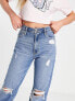 Фото #4 товара Hollister knee rip jeans in mid wash blue