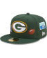 ფოტო #1 პროდუქტის Men's Green Green Bay Packers Team Local 59FIFTY Fitted Hat