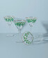 Фото #2 товара Holiday Decal Martini Glass, Set of 4