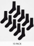 Фото #2 товара Jack & Jones 10 pack socks with logo in black