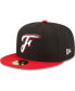 Фото #2 товара Men's Black Fayetteville Woodpeckers Authentic Collection 59FIFTY Fitted Hat