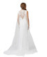 Фото #2 товара Women's Lace Mermaid Bridal Gown With Removable Cape