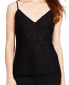 Lauren Ralph Lauren Women's Strap V Neck Lace Tank Top Black 6