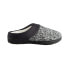 Фото #4 товара Isotoner Jessie Heather Knit Hoodback Slippers Women’s 7/8 Black/Charcoal Solid