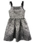 Big Girls Metallic Brocade Social Dress