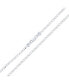 ფოტო #1 პროდუქტის 2MM Strong Solid Sterling Silver Figaro Link Chain Necklace For Women 20 Inch