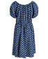 Big Girls Daisy Stripe Printed Peasant Dress, Created for Macy's