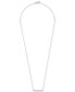 ფოტო #1 პროდუქტის Diamond Bar Pendant Necklace (1/6 ct. t.w.) in 14k White Gold or 14K Yellow Gold, 18" + 2" extender, Created for Macy's