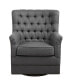 Фото #2 товара Mathis 29.5" Fabric Wide Swivel Glider Chair