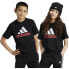 ფოტო #2 პროდუქტის ADIDAS Essentials Two-Color Big Logo Cotton short sleeve T-shirt