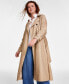 Фото #3 товара Women's Cotton Soft Gabardine Raglan-Sleeve Trench Jacket