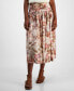 ფოტო #2 პროდუქტის Women's Amoret Printed Side-Zip Midi Skirt