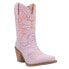 Фото #2 товара Dingo Y'all Need Dolly Embroidery Snip Toe Cowboy Womens Purple Casual Boots DI