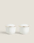 Фото #1 товара Bone china salt and pepper shaker with rim