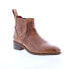 Bed Stu Ellice F328008 Womens Brown Leather Slip On Ankle & Booties Boots