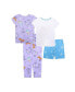 ფოტო #2 პროდუქტის 2 Little Girls Cotton For Pajamas Set