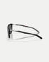 Фото #2 товара Oakley thurso square polarised sunglasses in black with grey mirrored lens in matte black