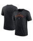 Фото #1 товара Men's Heather Black San Francisco Giants Authentic Collection Early Work Tri-Blend Performance T-shirt
