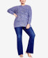 Фото #5 товара Plus Size Charli Cable Round Neck Sweater