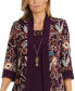 ფოტო #3 პროდუქტის Petite 2-Pc. Printed Jacket & Necklace Dress Set