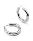 ფოტო #1 პროდუქტის Silver Hoop Earrings - Tia Small Silver