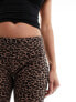 Фото #9 товара ASOS DESIGN fold over trousers in leopard print