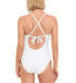 Фото #2 товара Salt + Cove 284850 Women Juniors Crochet One-Piece Swimsuit White, Size L