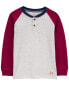 Фото #5 товара Toddler Raglan-Sleeve Henley Tee 2T