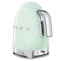 Фото #8 товара SMEG electric kettle KLF04PGEU (Pasteö Green) - 1.7 L - 2400 W - Green - Plastic - Stainless steel - Adjustable thermostat - Water level indicator