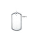 ფოტო #3 პროდუქტის Traditional Mens Large Army Military Dog Tag Pendant Necklace For Men s .925 Sterling Silver Long Bead Ball Chain 20 Inch