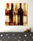 Smokey Wine 3Frameless Free Floating Tempered Art Glass Wine Bottle Wall Art by EAD Art Coop, 38" x 38" x 0.2"