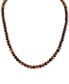 ფოტო #1 პროდუქტის Red Tiger Eye Statement Necklace in 18k Gold-Plated Sterling Silver, Created by Macy's