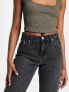 Фото #3 товара Only Dad wide straight leg jeans in washed black