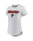 ფოტო #3 პროდუქტის Women's White, Charcoal Atlanta Falcons Sonata T-shirt and Leggings Sleep Set