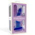 Фото #9 товара Vibrating Color-Changing Dildo Blue to Purple Size M 17 cm