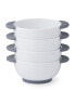 Фото #2 товара Stoneware 4 Piece Bowls Set, Service for 4