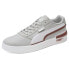 Фото #3 товара Puma Clasico Varsity Patch Lace Up Mens Burgundy, Grey, Red Sneakers Casual Sho