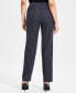 Фото #2 товара Women's Pinstriped Straight-Leg Pants