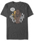 Фото #1 товара Star Wars Men's Classic Cute Chewie And C-3Po Cartoon Short Sleeve T-Shirt