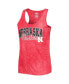 Фото #3 товара Women's Scarlet Nebraska Huskers Billboard Tie-Dye Tank and Shorts Sleep Set