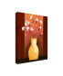 Фото #2 товара Pablo Esteban Jug Floor Vase on Burgundy Canvas Art - 27" x 33.5"