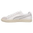 Фото #3 товара Puma Clyde Nyc X Eb Lace Up Mens White Sneakers Casual Shoes 39245001
