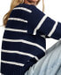Women's Cotton Striped Boat-Neck Sweater