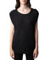 Zadig & Voltaire Donate Bouton Bijoux Wool-Blend T-Shirt Women's