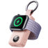 Фото #2 товара Mini Powerbank breloczek 2000mAh 3W z ładowarką do Apple Watch różowy