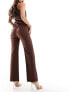 Фото #9 товара Vesper flare trouser co-ord in chocolate